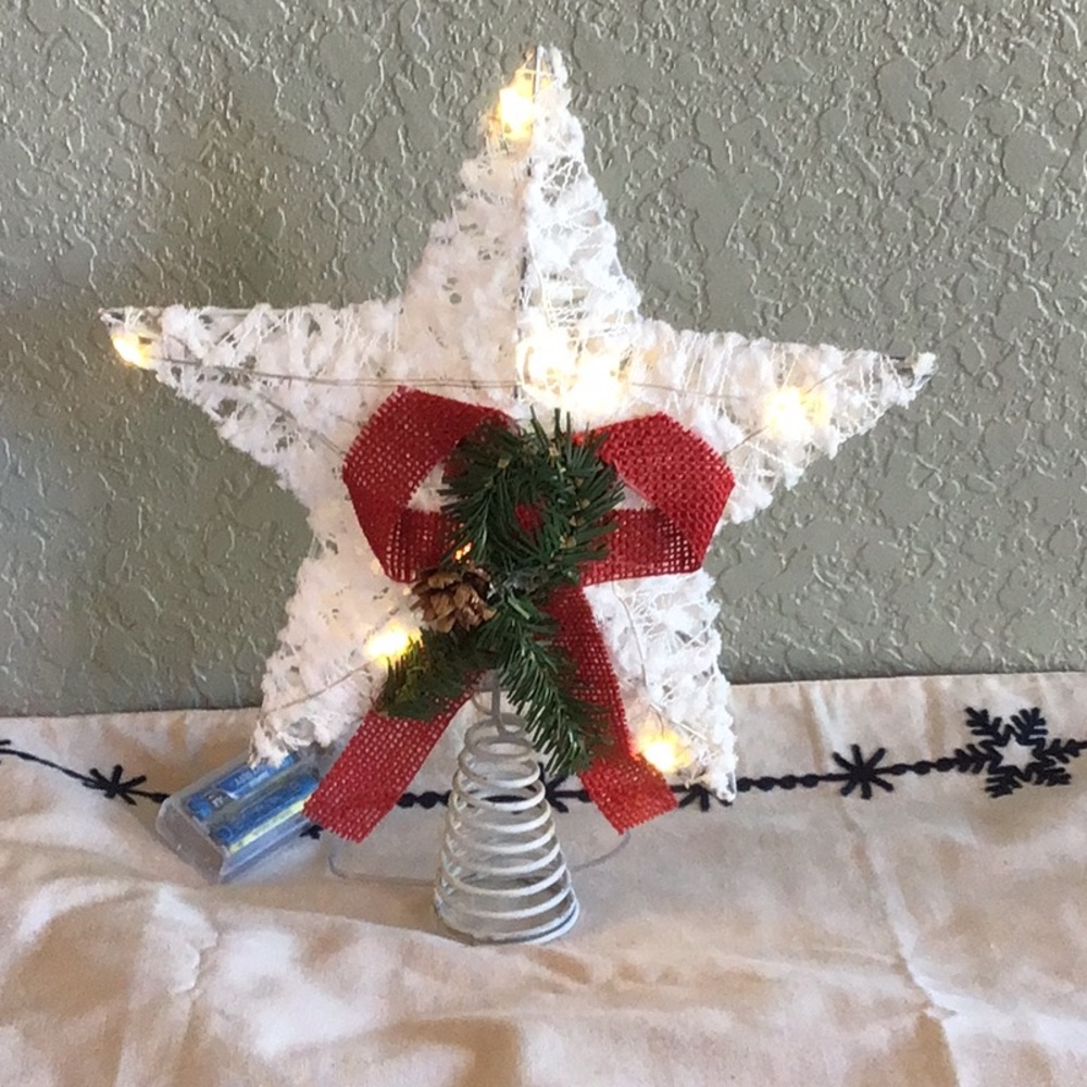 Save 50% when buying multiples Christmas Light Decoration 5-Point  Star Treetop